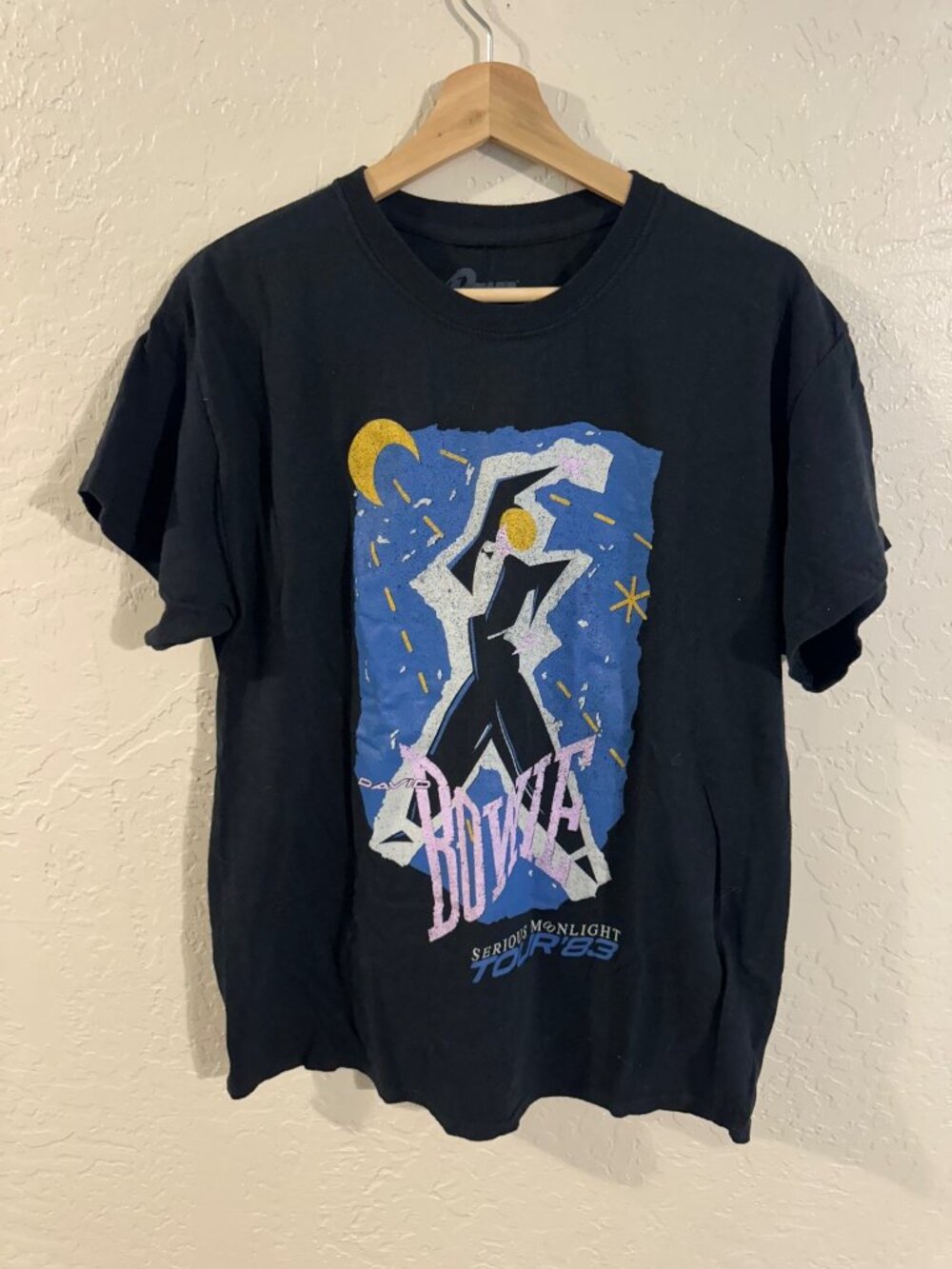 David Bowie Serious Moonlight Tour ‘83 Retro Classic Rock Band Tee